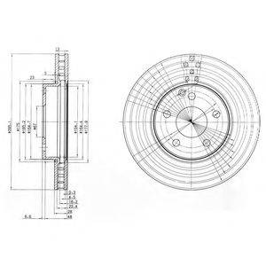 DELPHI BG3755C гальмівний диск