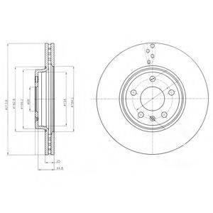 DELPHI BG4079C гальмівний диск