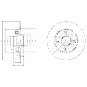 DELPHI BG9021RSC гальмівний диск