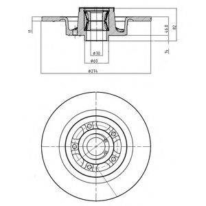 DELPHI BG9026RSC гальмівний диск