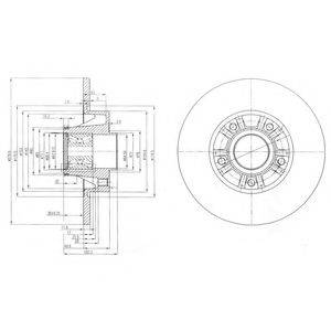 DELPHI BG9031RSC гальмівний диск