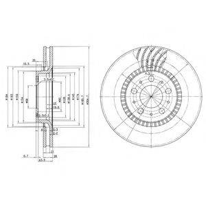 DELPHI BG9514C гальмівний диск