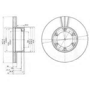 DELPHI BG2286 гальмівний диск