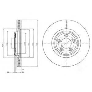 DELPHI BG4203C гальмівний диск