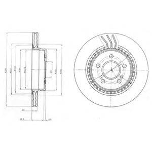 DELPHI BG4226C гальмівний диск