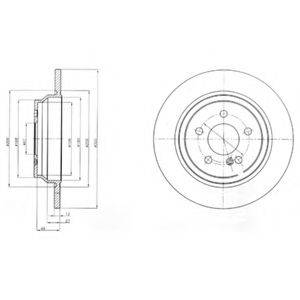 DELPHI BG4298C гальмівний диск