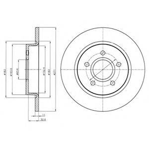 DELPHI BG4386C гальмівний диск