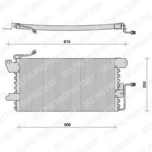 DELPHI TSP0225029 Конденсатор, кондиціонер