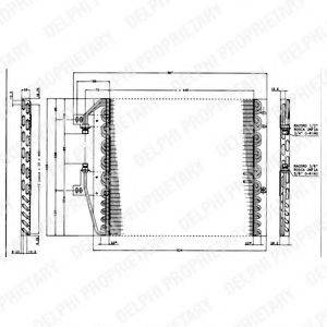 DELPHI TSP0225163 Конденсатор, кондиціонер