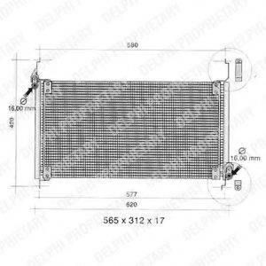 DELPHI TSP0225264 Конденсатор, кондиціонер