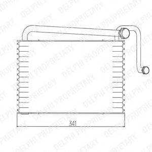 DELPHI TSP0525014 Випарник, кондиціонер