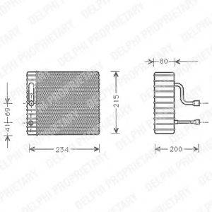 DELPHI TSP0525126 Випарник, кондиціонер