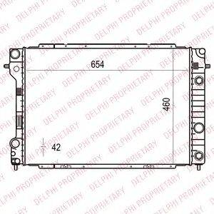 DELPHI TSP0524010 Радіатор, охолодження двигуна