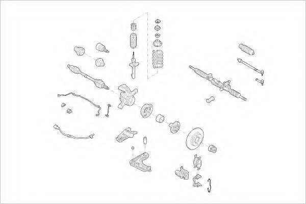 DELPHI FORD05801F Підвіска колеса