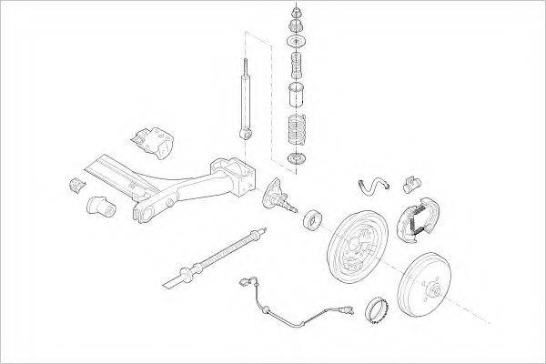 DELPHI VW01870R Підвіска колеса