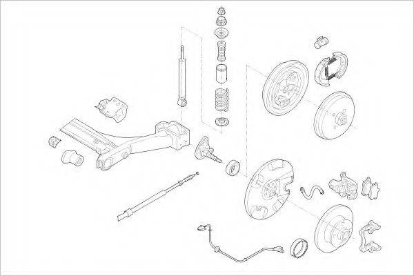 DELPHI VW01901R Підвіска колеса