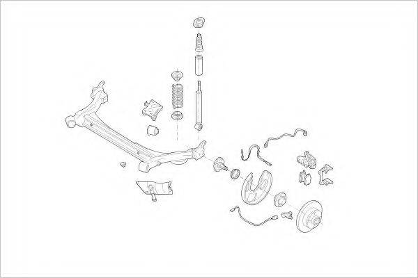 DELPHI VW16063R Підвіска колеса