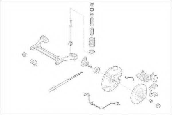 DELPHI VW06263R Підвіска колеса