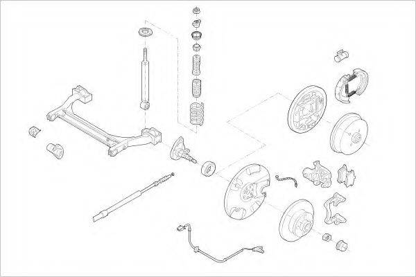 DELPHI VW01716R Підвіска колеса