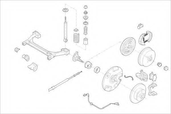 DELPHI VW08050R Підвіска колеса