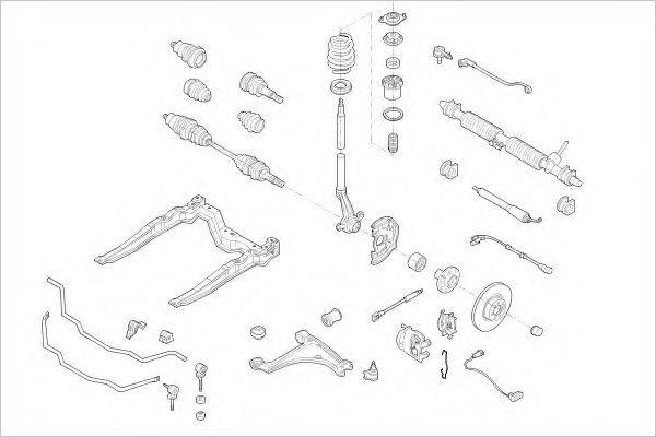 DELPHI OPEL04093F Підвіска колеса