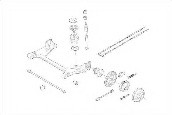 DELPHI OPEL01808R Підвіска колеса