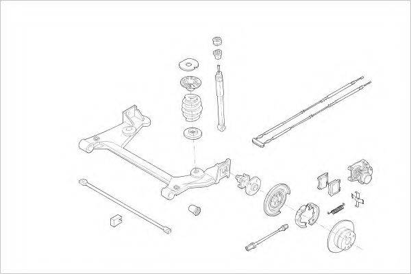 DELPHI OPEL04652R Підвіска колеса