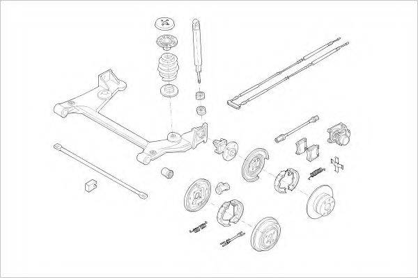 DELPHI OPEL01829R Підвіска колеса