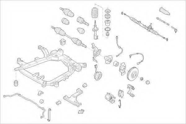 DELPHI OPEL15932F Підвіска колеса