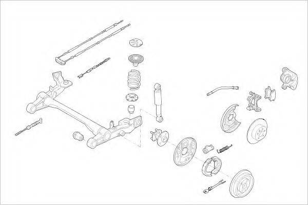 DELPHI OPEL10915R Підвіска колеса