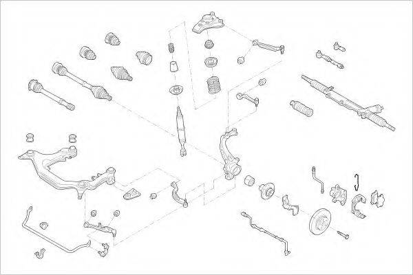 DELPHI AUDI04613F Підвіска колеса