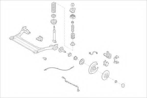 DELPHI AUDI04615R Підвіска колеса