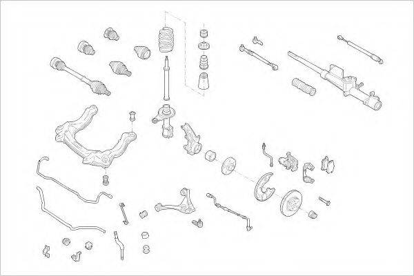 DELPHI AUDI01125F Підвіска колеса