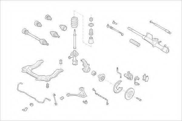 DELPHI AUDI04666F Підвіска колеса