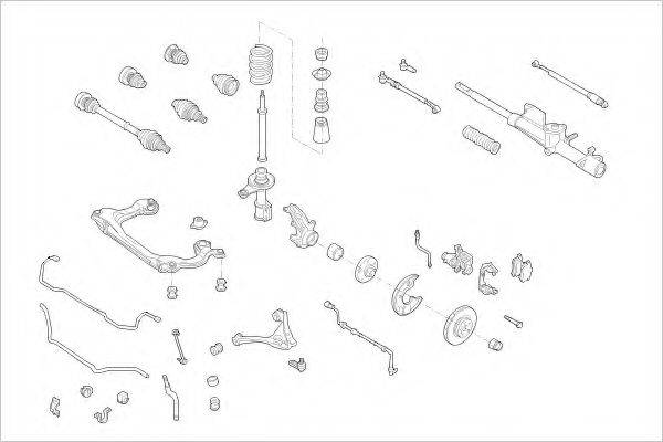 DELPHI AUDI01138F Підвіска колеса