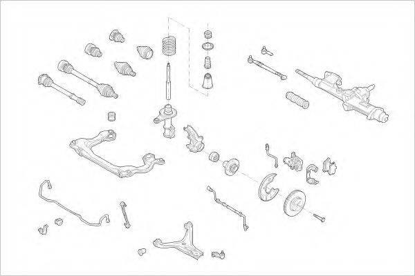 DELPHI AUDI01393F Підвіска колеса