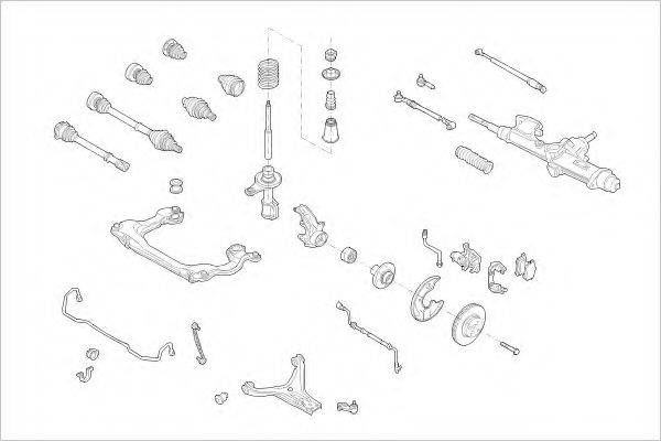 DELPHI AUDI01446F Підвіска колеса