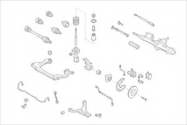 DELPHI AUDI01465F Підвіска колеса