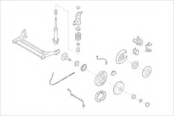 DELPHI AUDI01398R Підвіска колеса