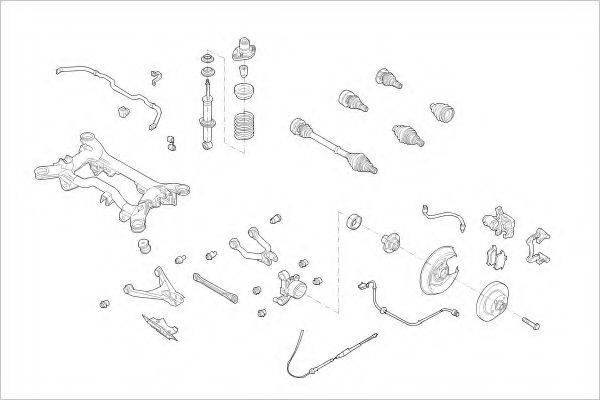 DELPHI VW05728R Підвіска колеса