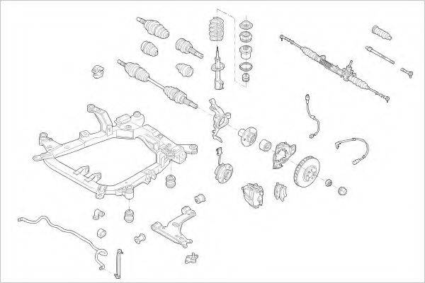 DELPHI OPEL08994F Підвіска колеса