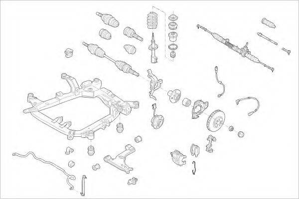 DELPHI OPEL18559F Підвіска колеса