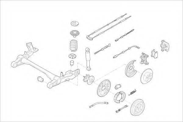 DELPHI OPEL08994R Підвіска колеса