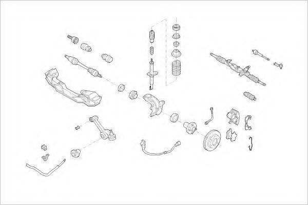 DELPHI FORD01343F Підвіска колеса