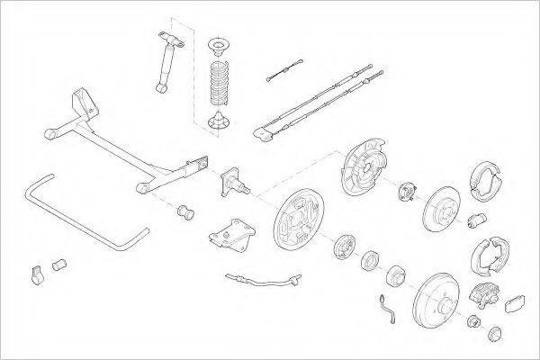 DELPHI FORD12399R Підвіска колеса