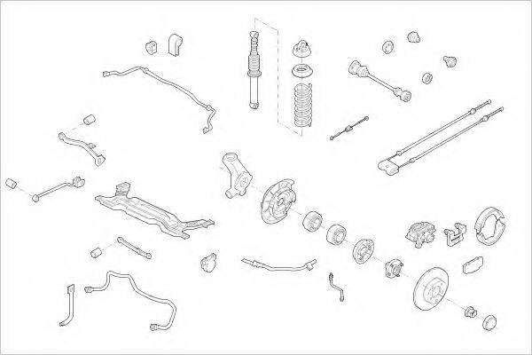 DELPHI FORD03883R Підвіска колеса