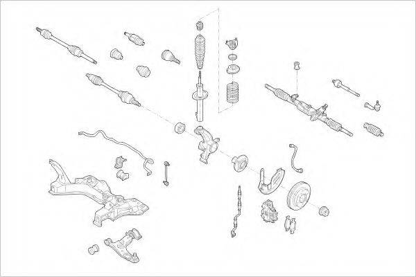 DELPHI FORD16969F Підвіска колеса