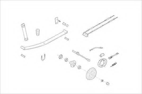 DELPHI OPEL04077R Підвіска колеса