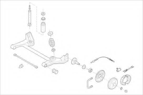 DELPHI OPEL00532R Підвіска колеса