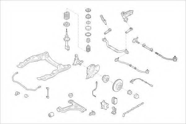 DELPHI OPEL03861F Підвіска колеса